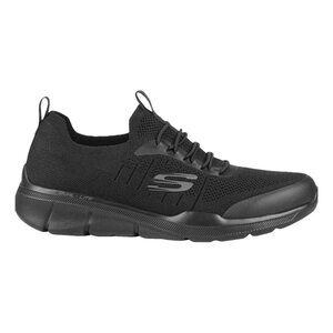 black cloth's skechers trainers